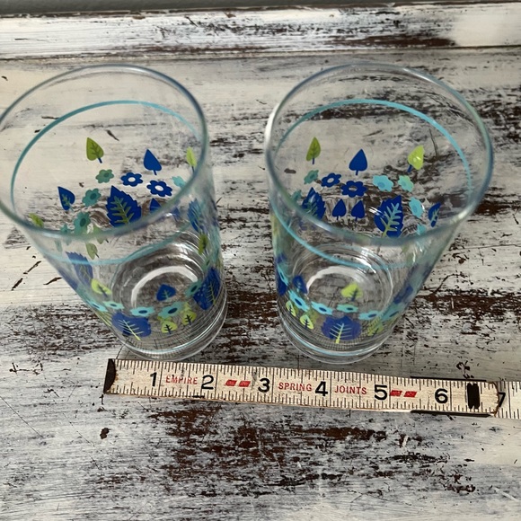 Marcrest Swiss Alpine Chalet Juice Glasses MCM 60’s Weighted 8oz Set of 2 EVC - Picture 9 of 10